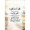 Light Of Faith Bereavement Wood Plaque with Easel and Hook Wall Tabletop Art - 6 inches x 9 inches